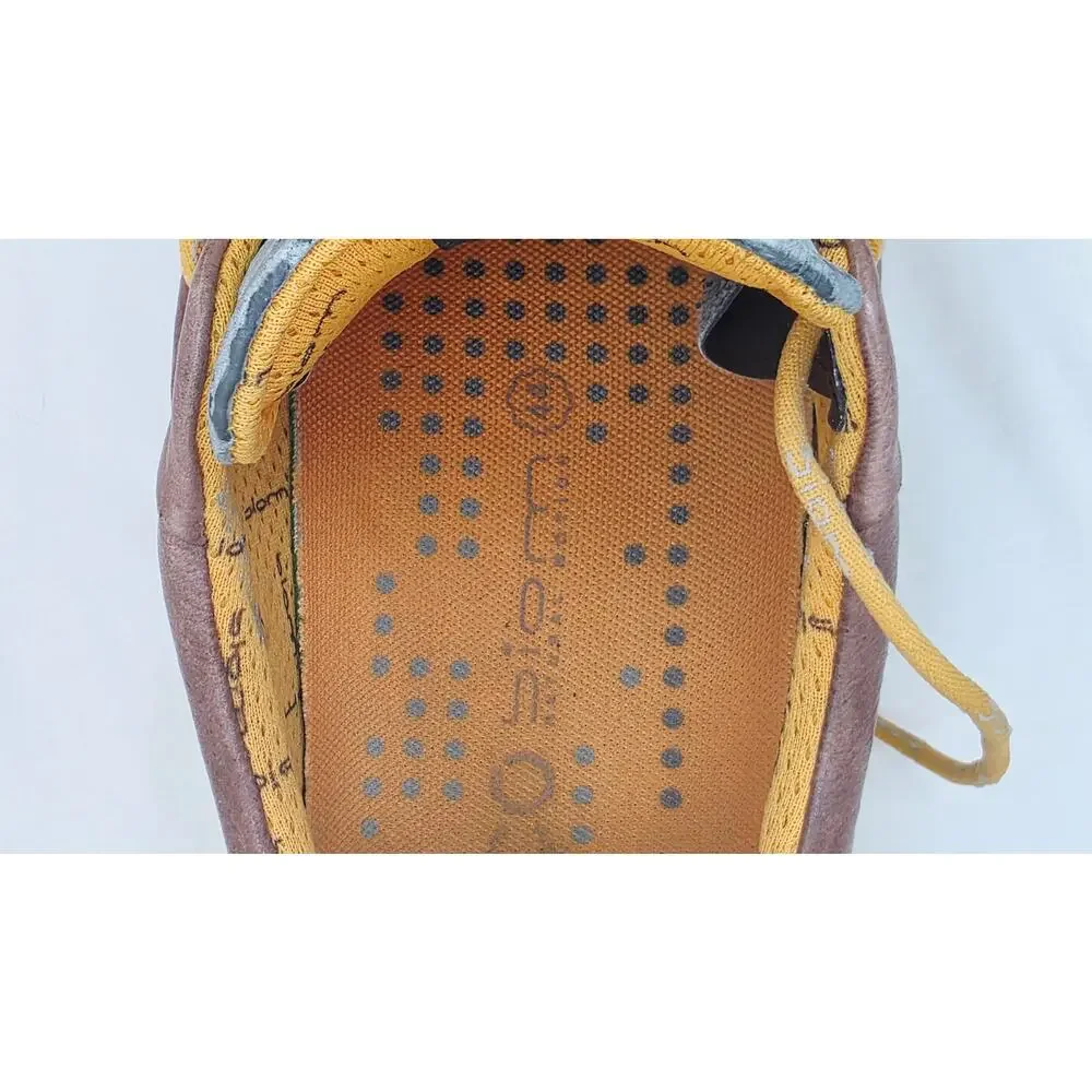 ECCO Biom Hybrid Golf Shoes Mens EU 44/ 10-10.5 Brown  Leather Spikeless Lace Up